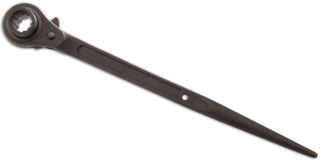 LASER 0185 Ratchet Ring Spanner 38mm x 44mm Bi-Hex 12-Point Chrome Vanadium