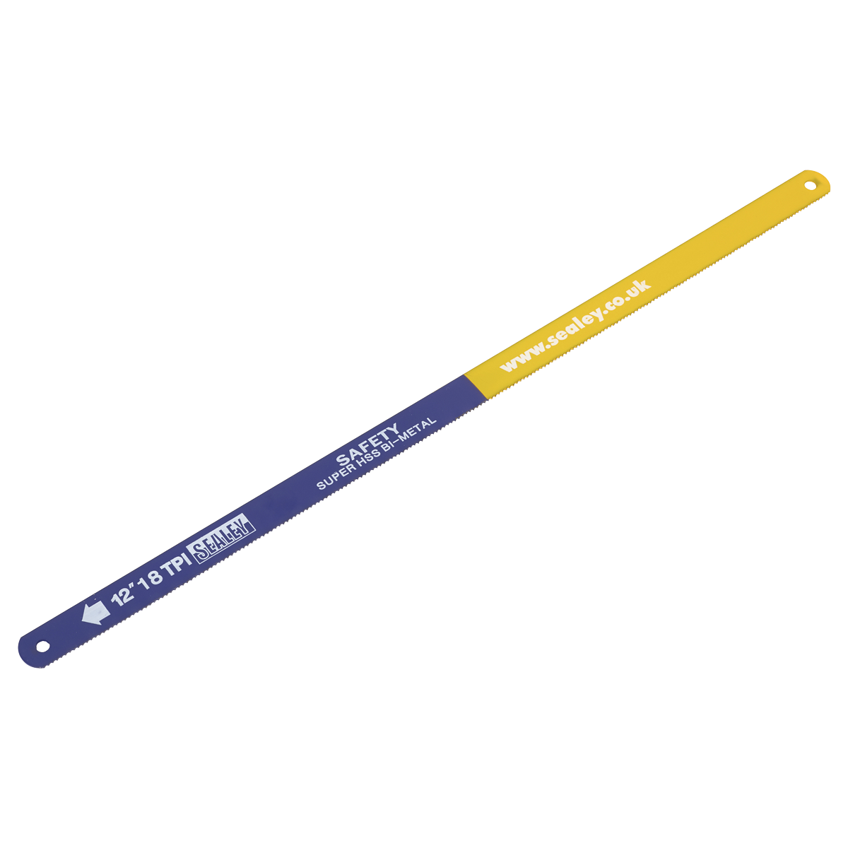 Sealey Hacksaw Blade 300mm HSS Flexible Bi-Metal 18TPI Pack of 5 Pieces HSB0518