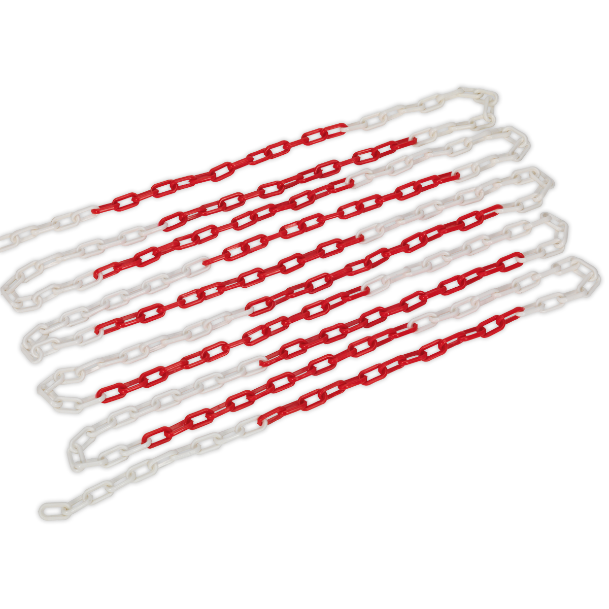 Sealey Safety Chain For High Voltage Vehicles Red/White 25m x 6mm HSC25M