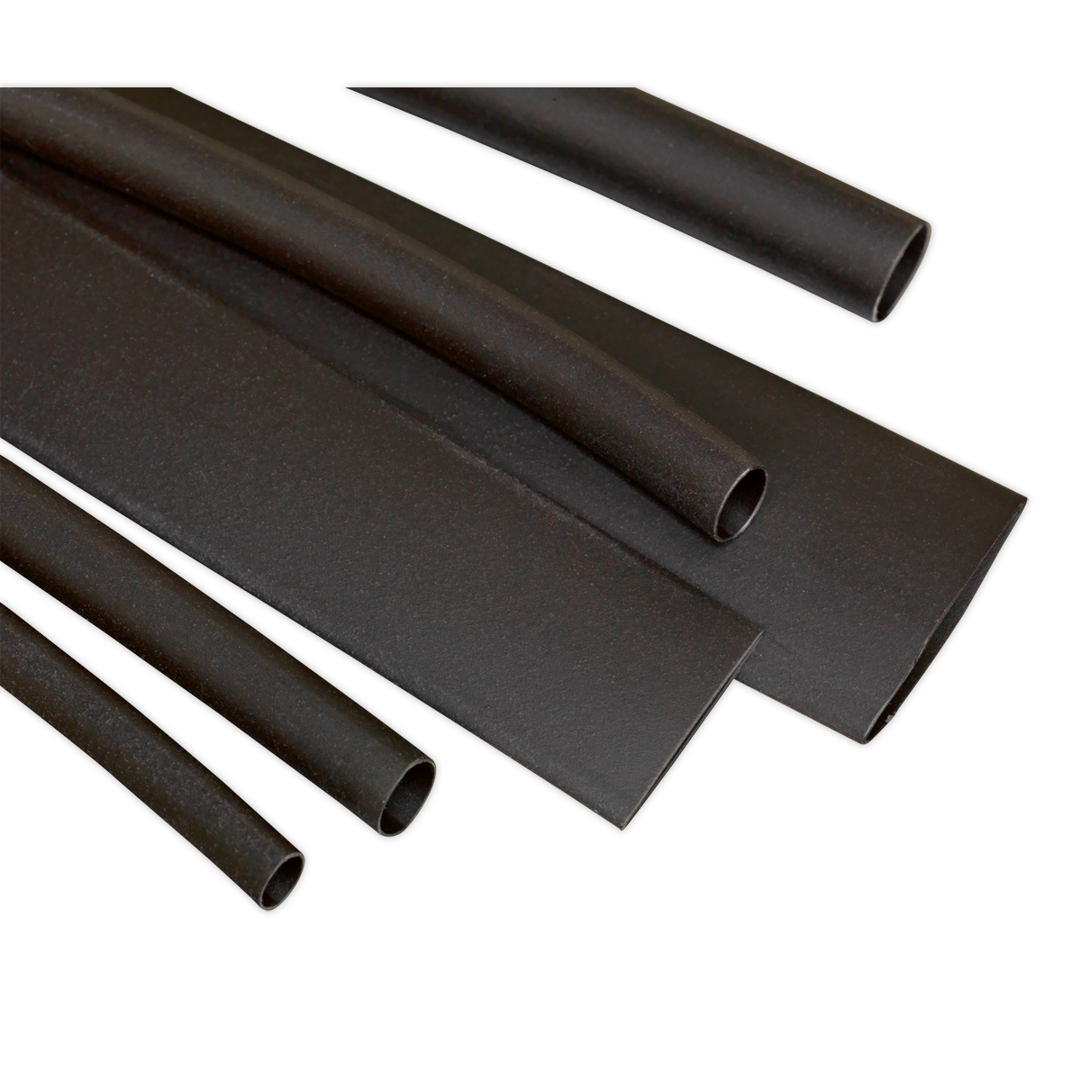 Sealey Heat Shrink Tubing Sleeve Black 100mm 95 Pieces RoHS Compliant HST100B
