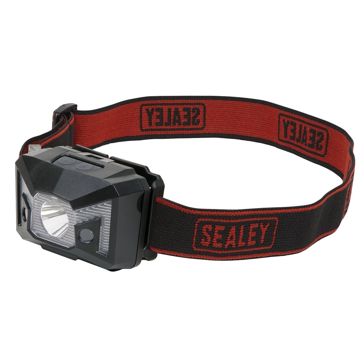 Sealey Headband Torch 3W SMD 2 Red LED Spotlight 120 Lumens Adjustable HT03LED