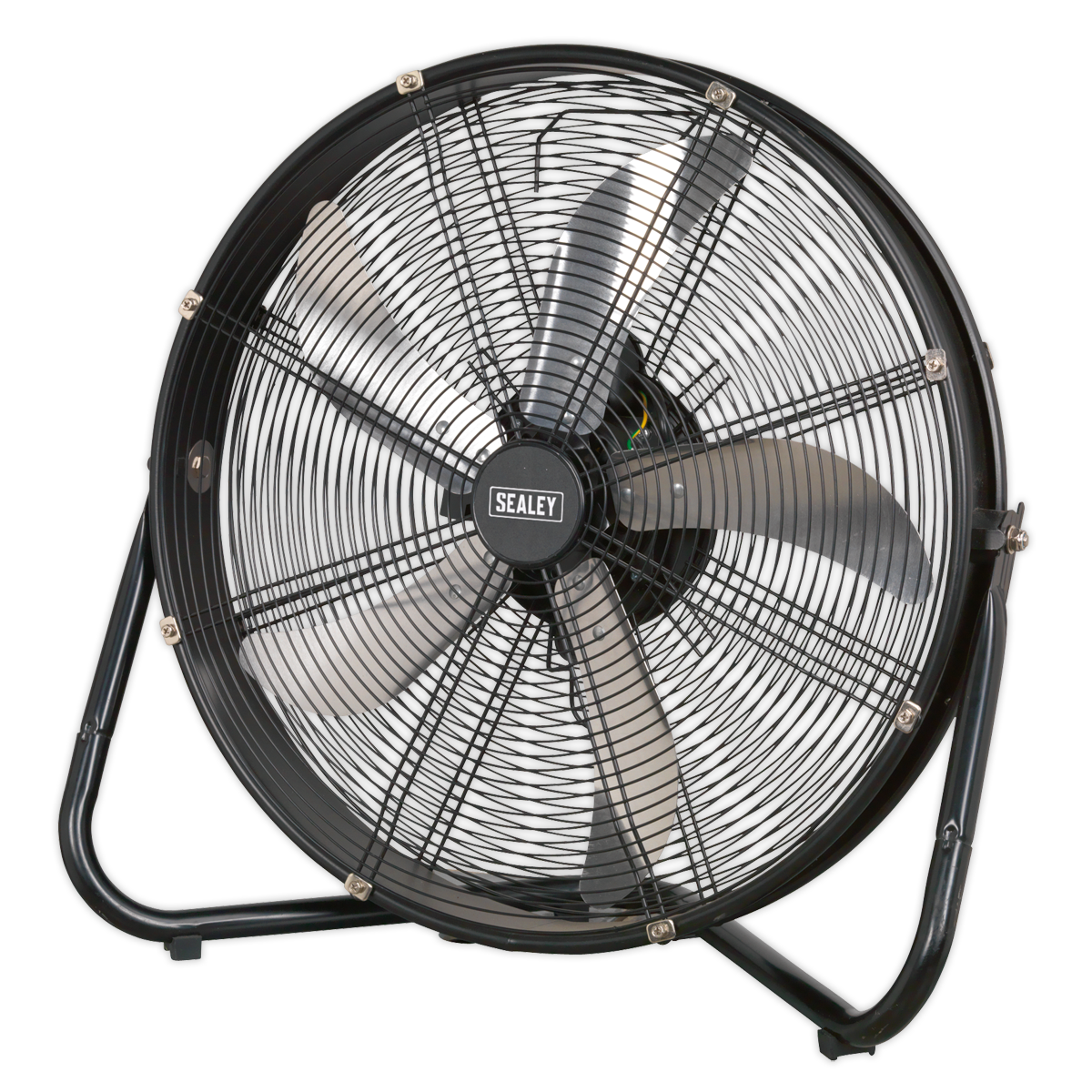 Sealey 20" Industrial High Velocity Floor Fan With 3-Speed 240V Black HVF20