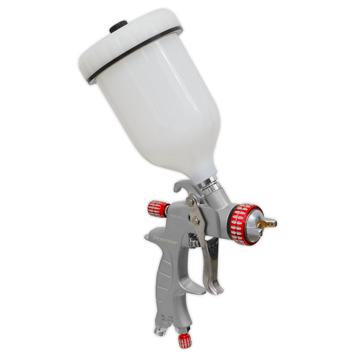 Sealey Professional HVLP Gravity Feed Spray Gun - 1.3mm Set-Up 600mL HVLP01