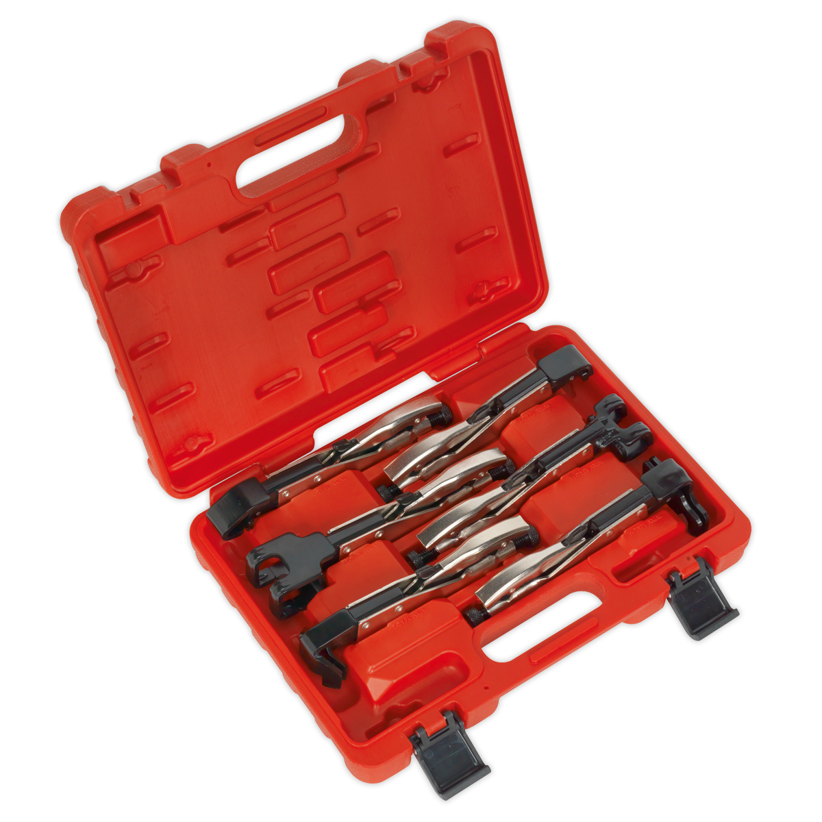 Sealey Axial Locking Grip Set With Push-Button Jaw Release 6 Pieces AK68403