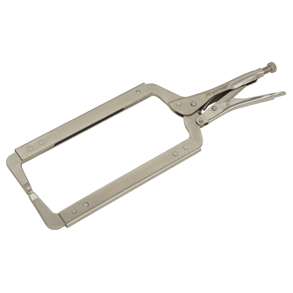 Sealey Locking C-Clamp 455mm 0-160mm Capacity Corrosion Resistant AK6841