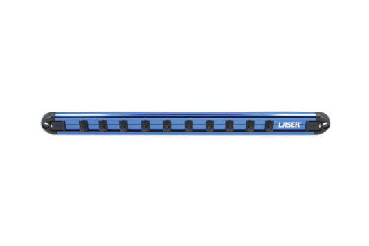 LASER 8086 Magnetic Socket Rail 1/4" Inch Drive 45 Degree Quick Lock Aluminium