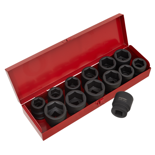 Sealey Impact Socket Set 13 Pieces 3/4" Square Drive Metric/Imperial AK686