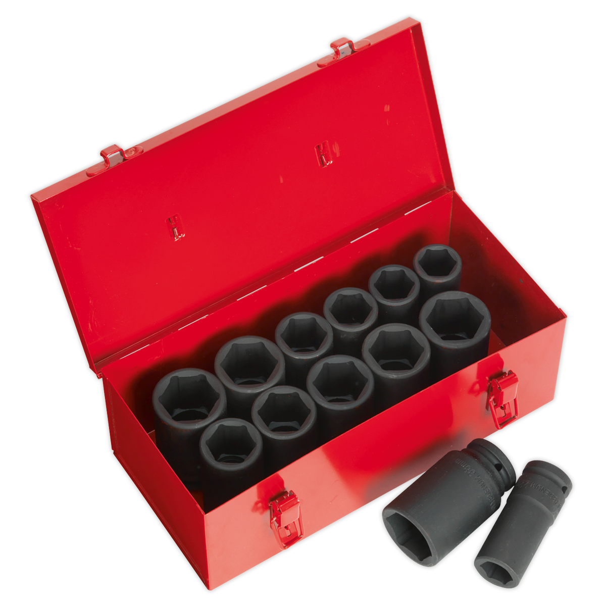 Sealey Impact Socket Set 13 Pieces Deep 3/4" Square Drive Metric/Imperial AK687