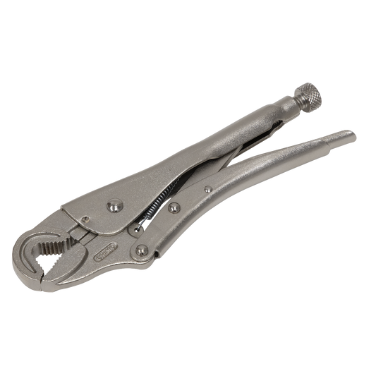 Sealey Locking Pliers Round Jaws 235mm 0-50mm Capacity Professional AK6872