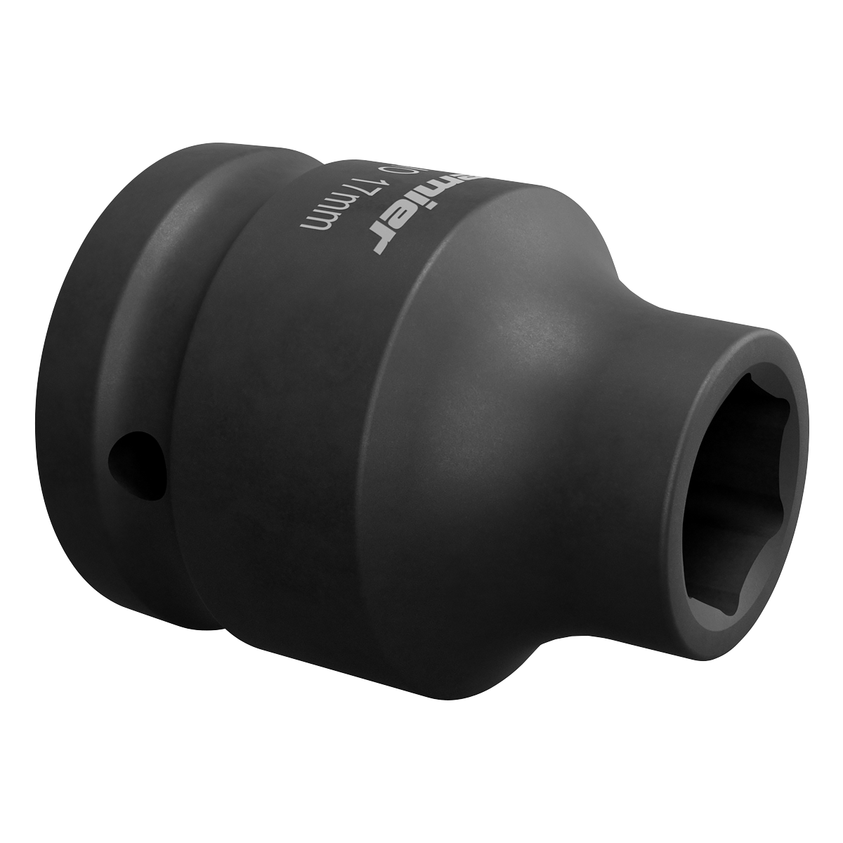Sealey Impact Socket Tool 17mm 3/4" Square Drive ‎Anti Corrosion Black IS3417