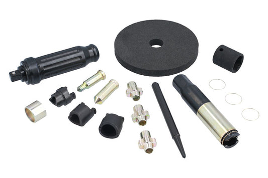 LASER 8109 Locking Wheel Nut Remover Steel Kit With Protective Shroud Garage Use