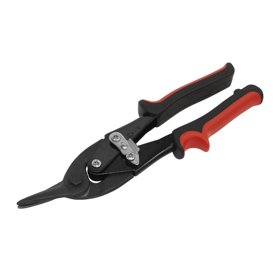 Sealey Left Cut Aviation Tin Snips Steel Blades With Serrated Jaws AK6905