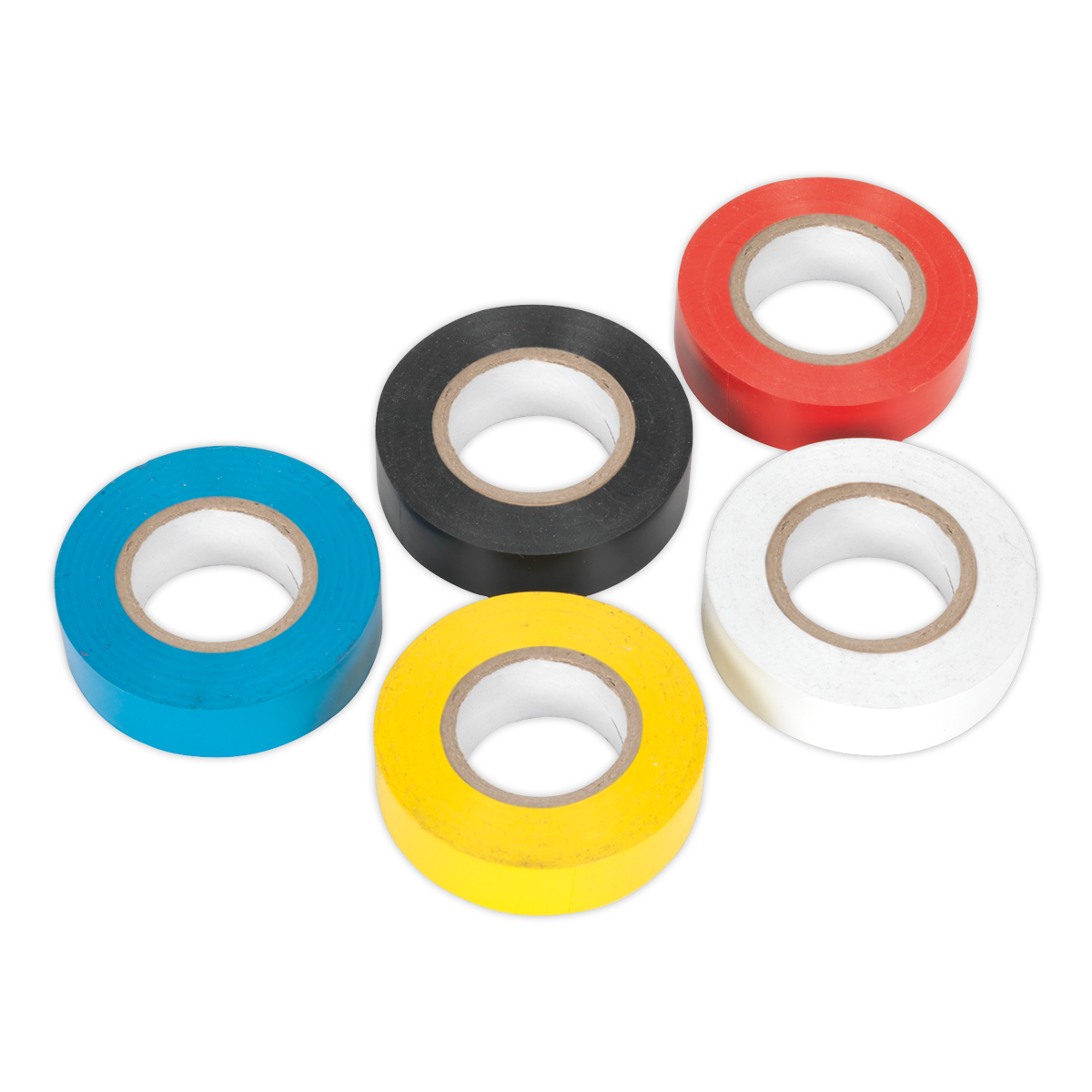 Sealey PVC Insulating Tape Electrical PVC 19mm x 20M Mixed Pack of 10 ITMIX10