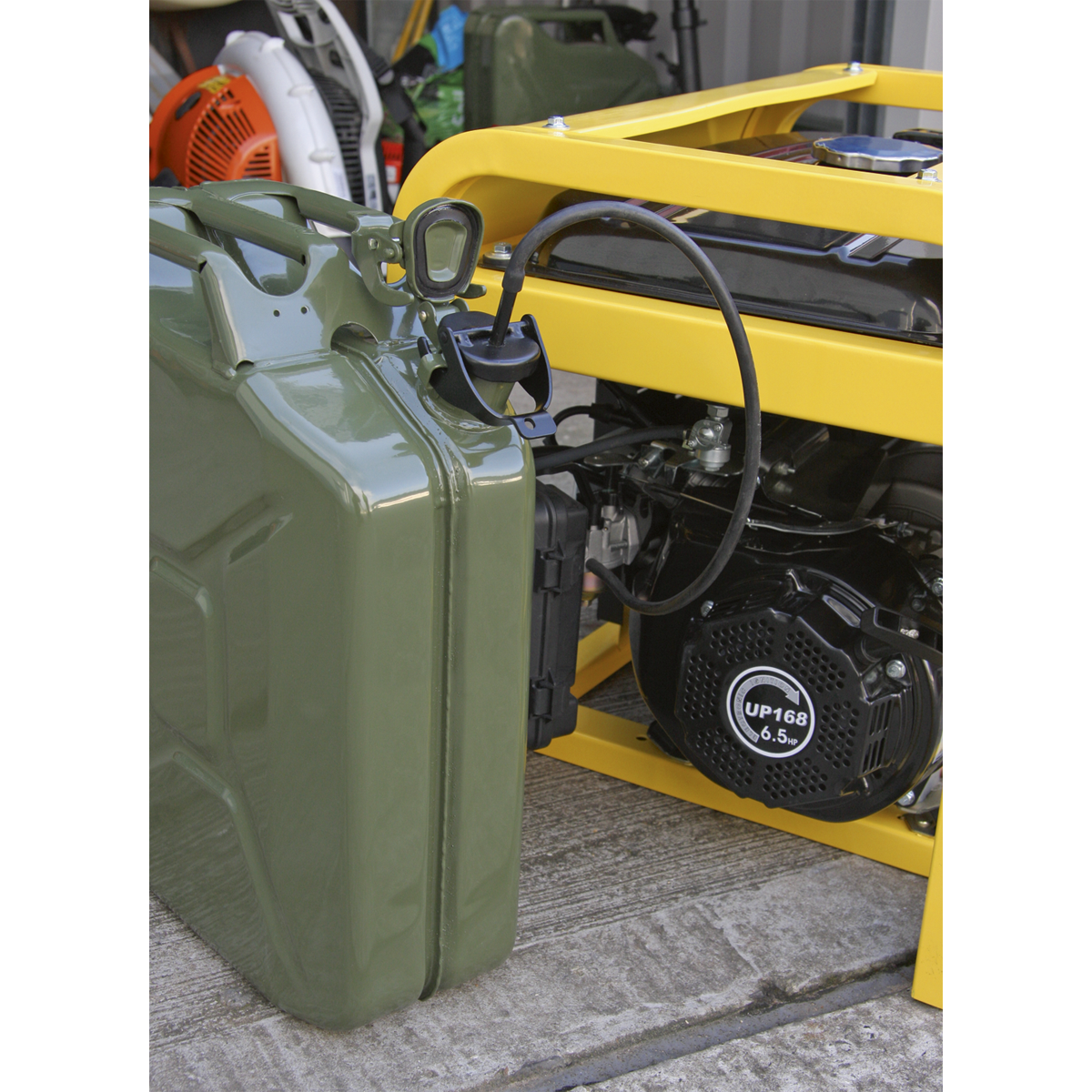 Sealey Jerry Can Adaptor Single Tube With Breather Holes & Bayonet Fittings JCA1