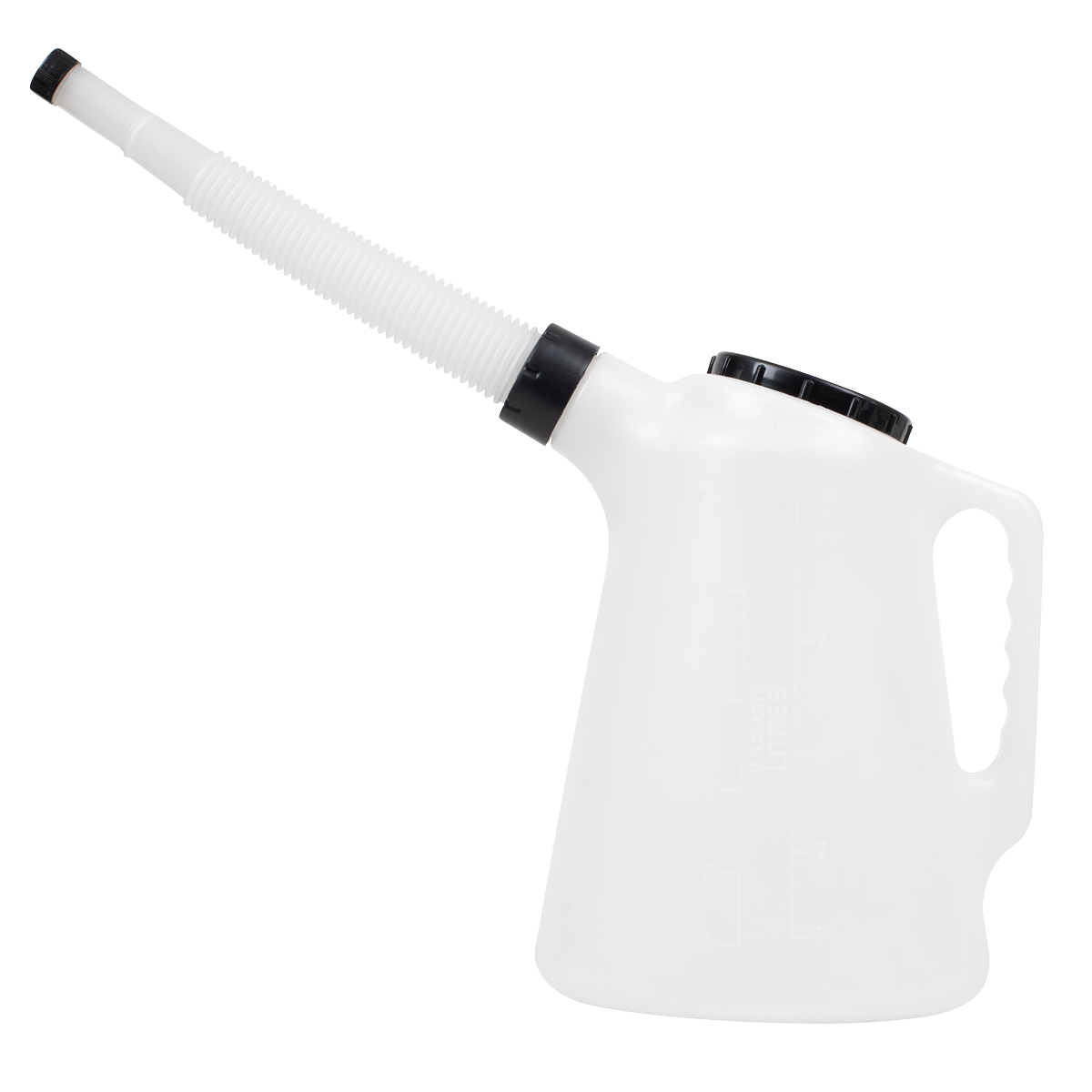 Sealey 5 Litres Oil Container With Lid & Flexible Spout Polyethylene White JDL5