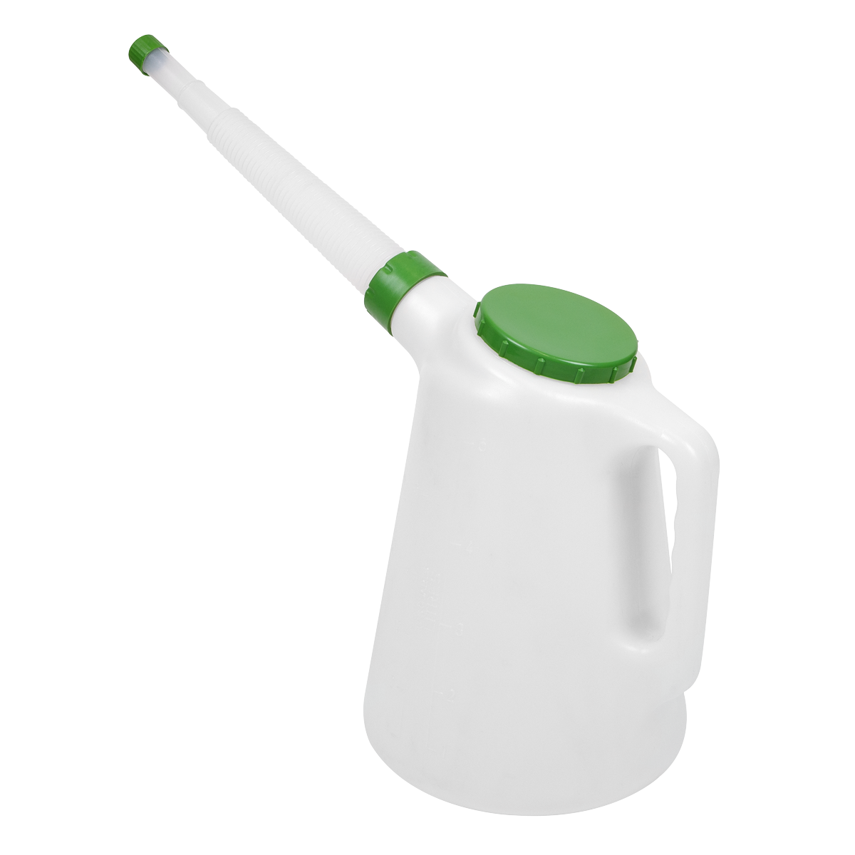 Sealey Oil Container With Green Lid & Flexible Spout 5 Litres Polyethylene JDL5G