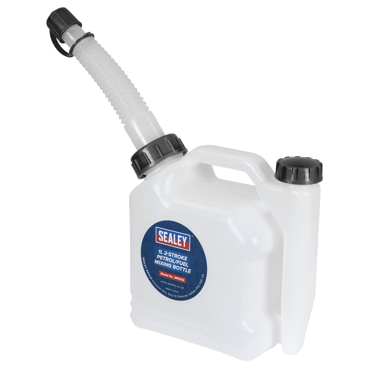 Sealey 2-Stroke Fuel Mixing Bottle Easily Visible Oil & Fuel 1L Various Ratios
