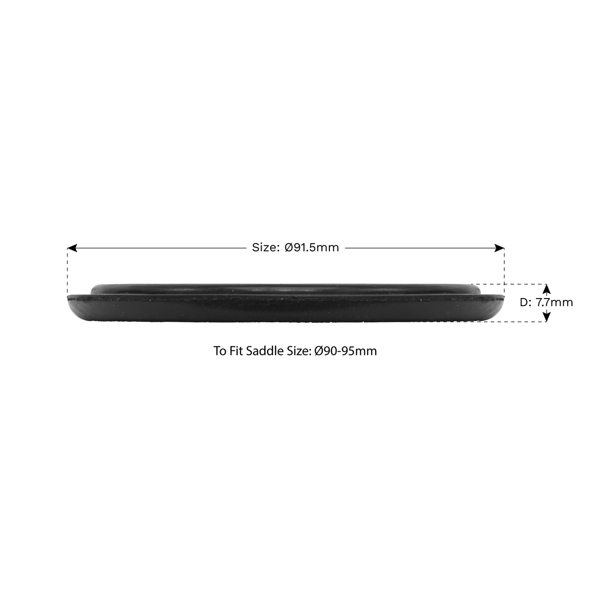 Sealey Safety Rubber Jack Pad Type B Designed To Prevent Damage Black JP12