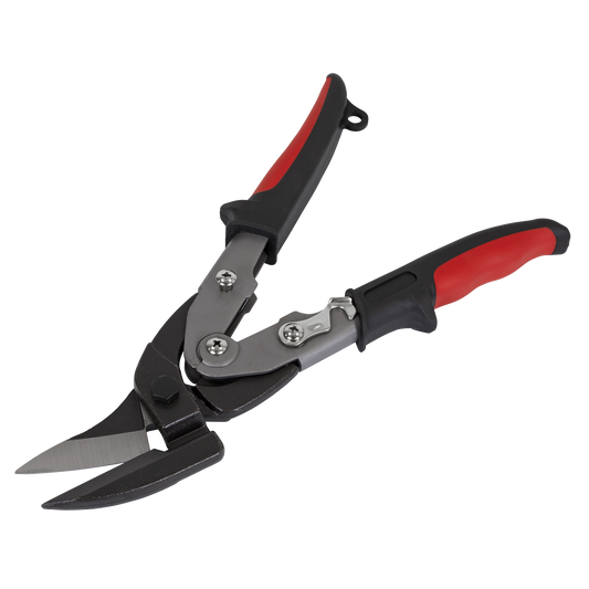 Sealey Offset Tin Snips Drop Forged Chrome Molybdenum Steel 280mm AK6915