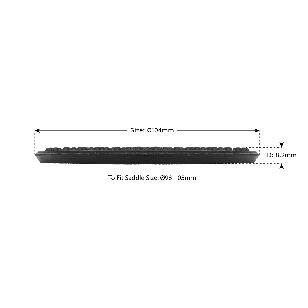 Sealey Safety Rubber Jack Pad Type B Designed To Prevent Damage Black JP15