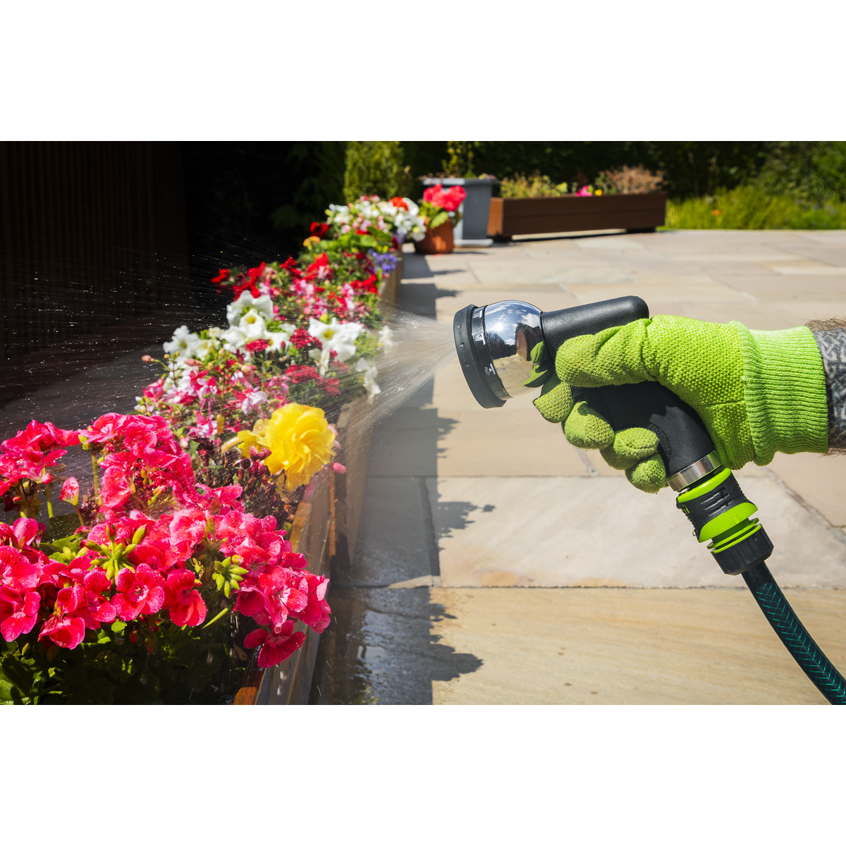 Sealey Spray Gun 10-Pattern With Soft Ergonomic Grip Handle Durable JS9562