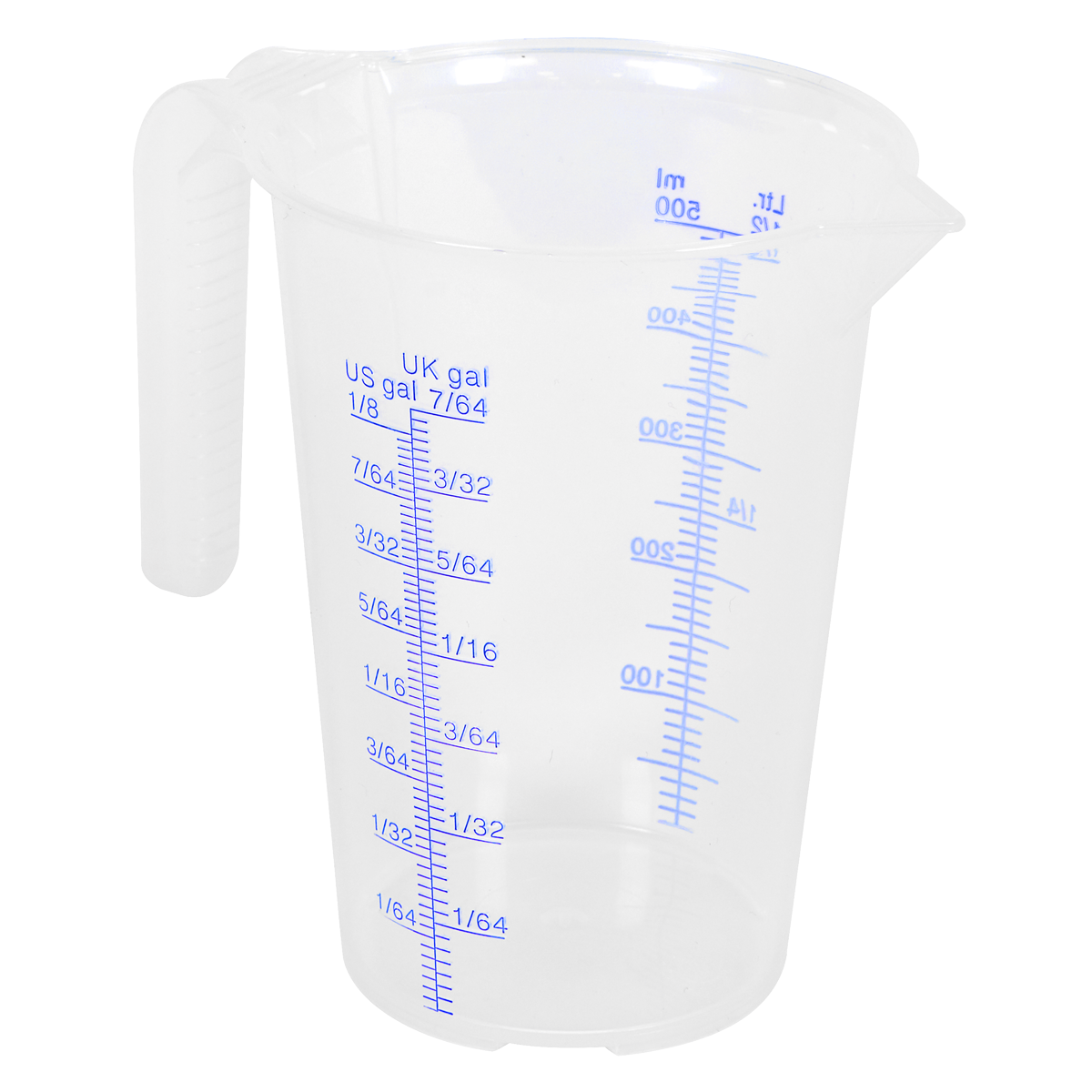 Sealey Measuring Jug Easy-to-Read Scale Translucent Polypropylene 0.5L JT0500