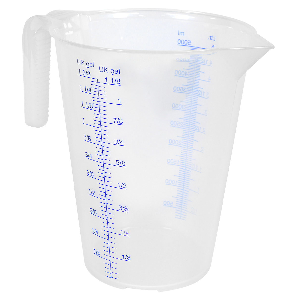 Sealey 5L Measuring Jug 5 Litre Translucent Oil Fuel Acid Resistant JT5000