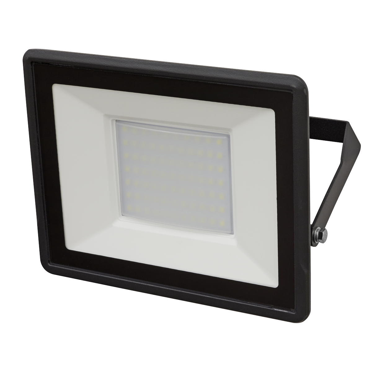 Sealey Extra Slim LED Floodlight Torch Lamp With Wall Bracket 50W SMD LED113
