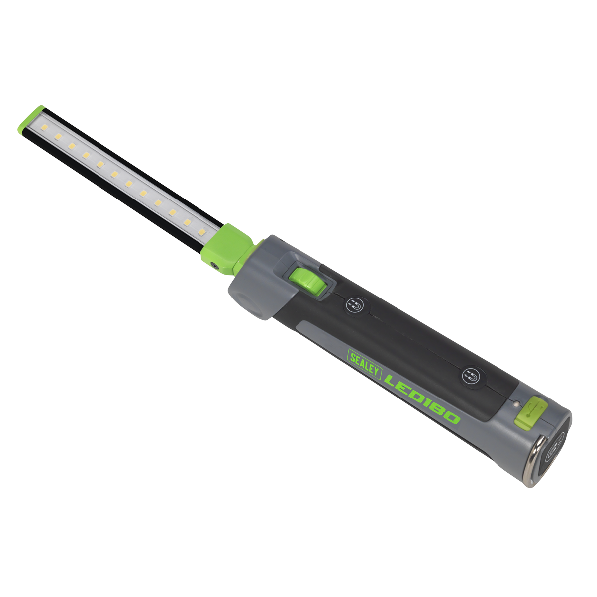 Sealey Slim Folding Inspection Lamp 12/1 SMD LED 3.7V 2Ah Li-Ion LED180