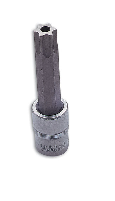 LASER 2656 Screwdriver T80 Torx Star Bit Tamperproof 1/2" Drive 140mm Steel