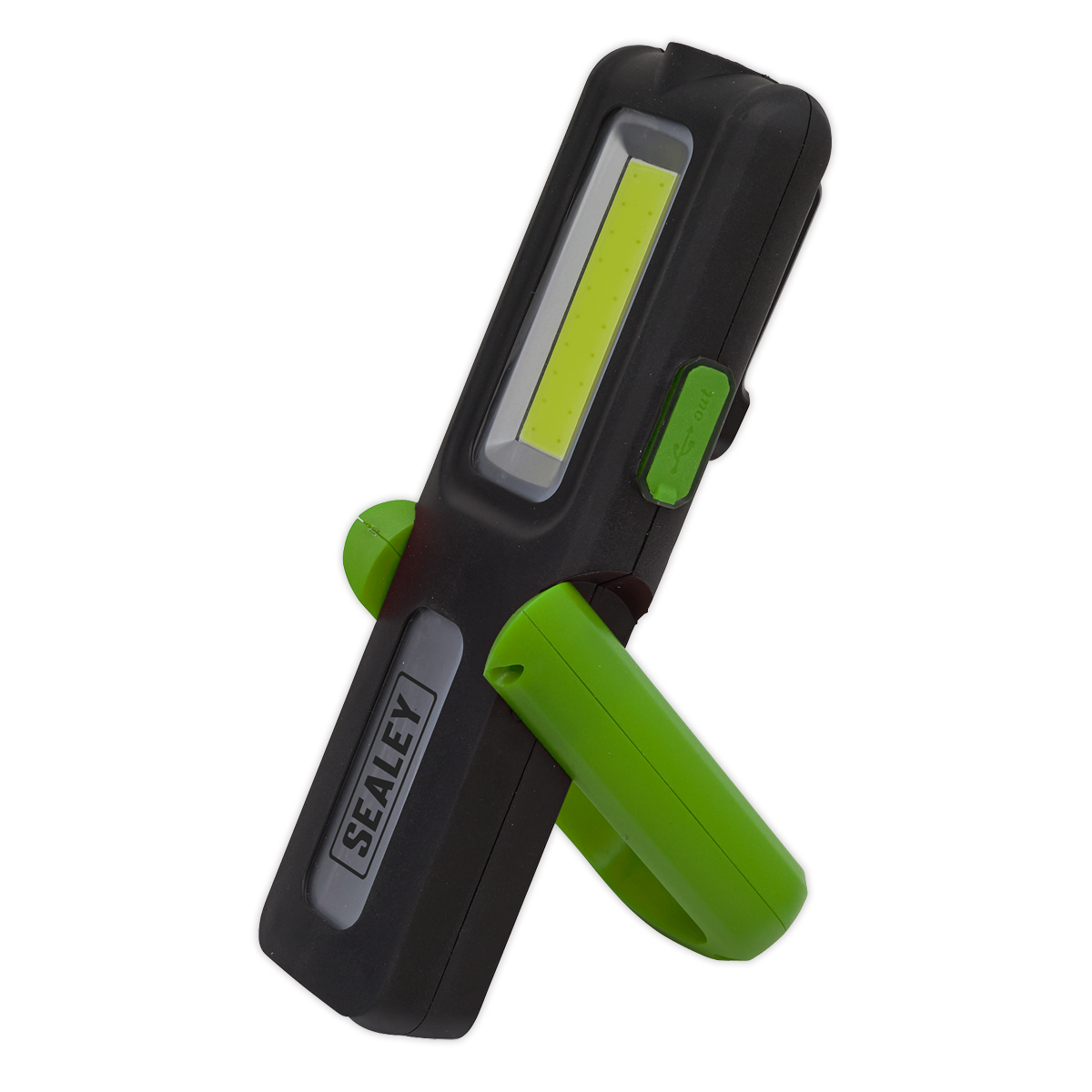 Sealey 5W COB 3W LED Rechargeable Inspection Lamp Power Bank Green LED318G