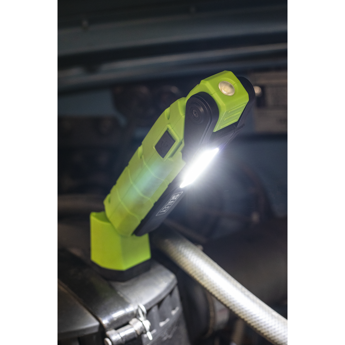 Sealey Rechargeable 360° Inspection Light 10W & 2 x 4W SMD LED Green LED3605G