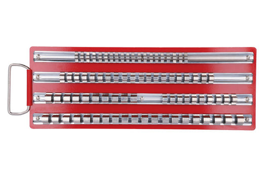 LASER 2664 Tools Storage Tray Steel Socket Rail Rack For 80 Sockets Workshop