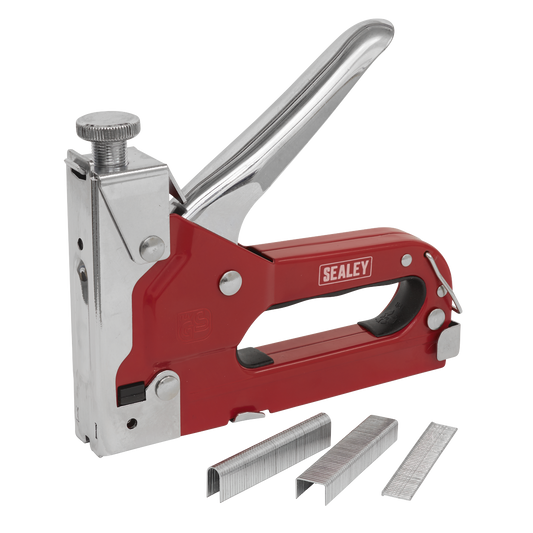 Sealey Heavy Duty Staple & Brad Nail Gun With Adjustable Power Control AK7061