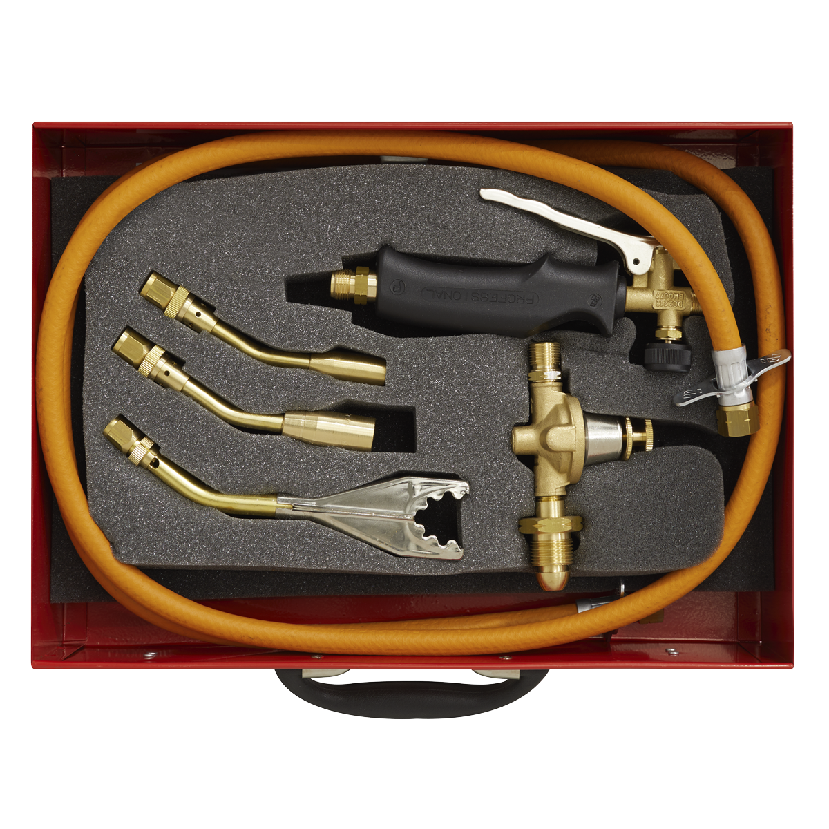 Sealey 7 Pcs Propane Torch Kit With Gas Valve & Rapid Flame Control LPT7