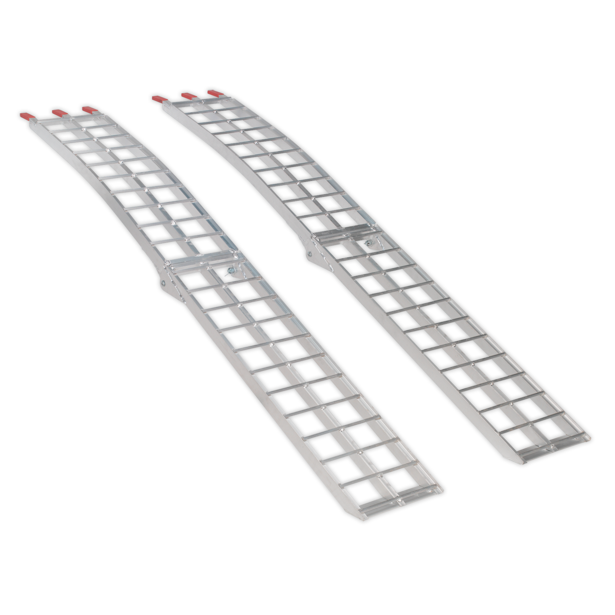 Sealey Aluminium Loading Ramps Folding Design 680kg Capacity per Pair LR680