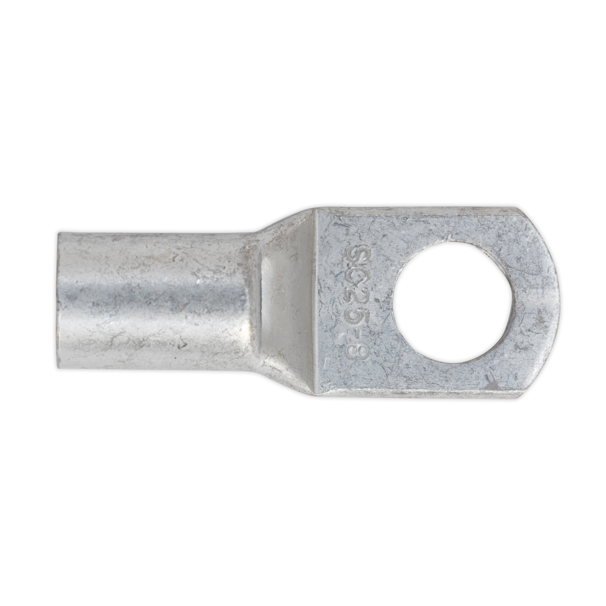 Sealey Tin-Plated Copper Lug Terminal With Inspection Hole 25mm x 8mm 10PK LT258