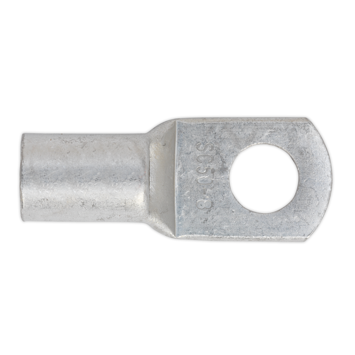 Sealey Tin-Plated Copper Lug Terminal With Inspection Hole 50mm x 8mm 10PK LT508
