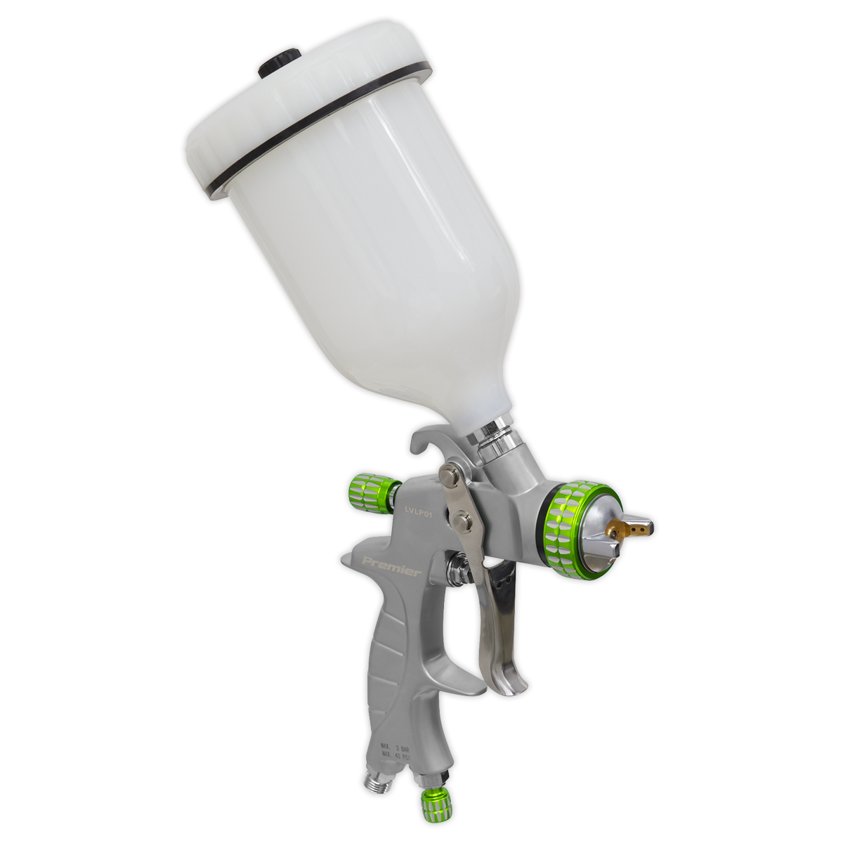 Sealey Professional LVLP Gravity Feed Spray Gun - 1.4mm Set-Up 600mL LVLP01