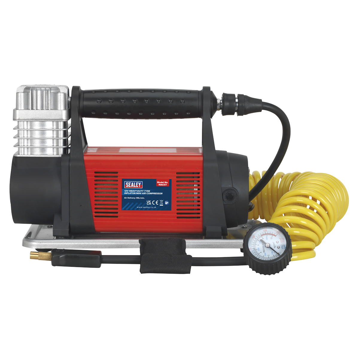 Sealey 12V Heavy Duty Mini Air Compressor Maximum Pressure 150PSI MAC07