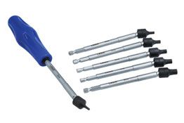 LASER 8218 6Pcs Screwdriver Universal Joint Hex Bit Set 1/4" Shank CrMo S2 Steel