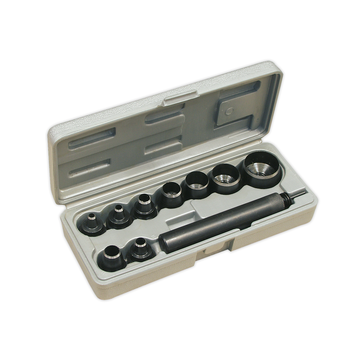 Sealey Gasket Punch Set Supplied In Storage Case With Nine Dies 10 Pieces AK709