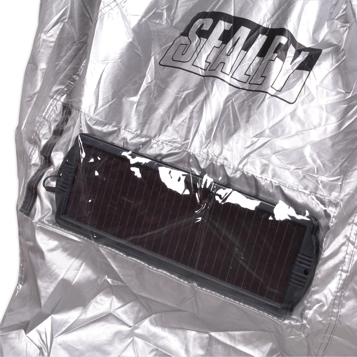 Sealey Motorcycle Double Layer Cover Large 2460 x 1050 x 1270mm Silver MCL