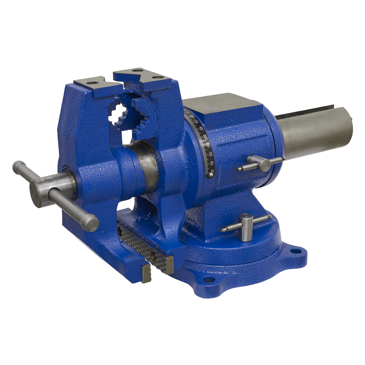 Sealey 150mm Cast Iron Multifunction Swivel Base Vice Bench Mounting MFV150