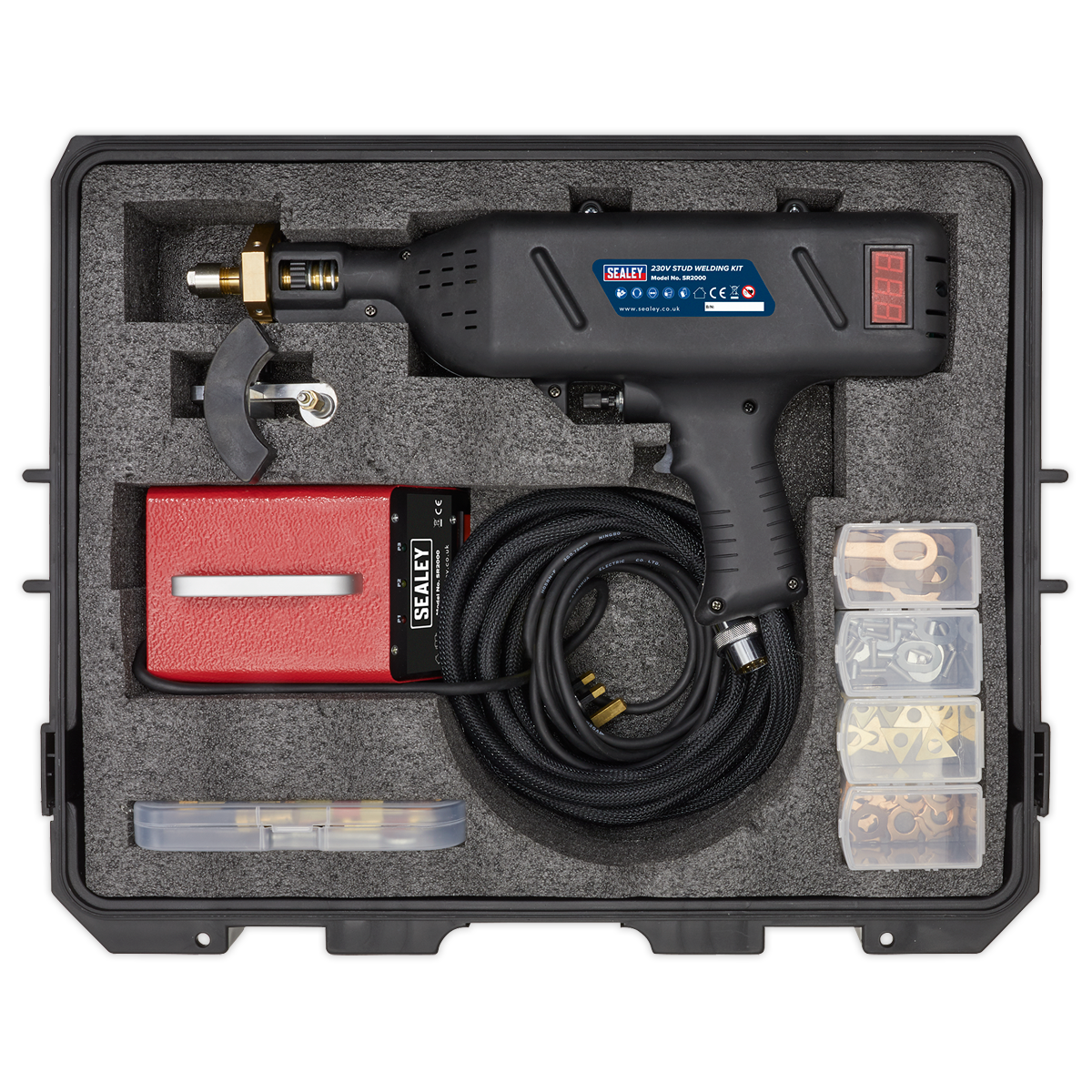 Sealey Stud Welding Kit 230V 230V-13A Plug Fitted For Steel Aluminium SR2000