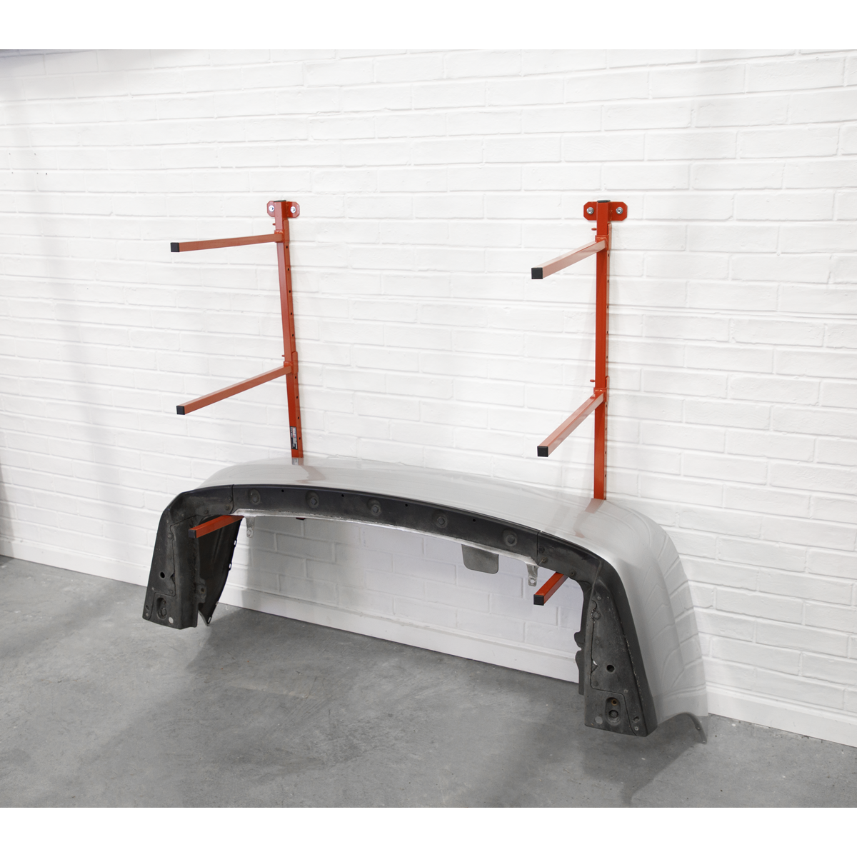 Sealey Folding Bumper Rack Arms Wall Mountable In Nine Positions - Red MK56