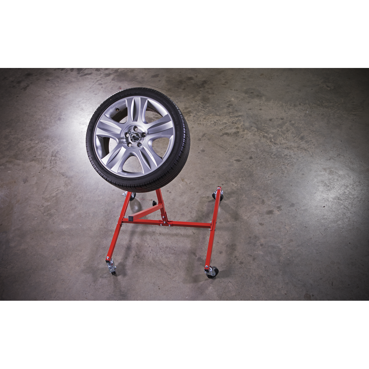Sealey Alloy Wheel Painting Repair Stand Heavy Duty - Single Wheel Capacity MK72