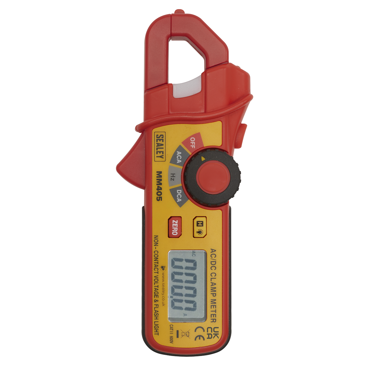 Sealey Mini AC/DC Clamp Meter With Backlit LCD Display & LED Light MM405