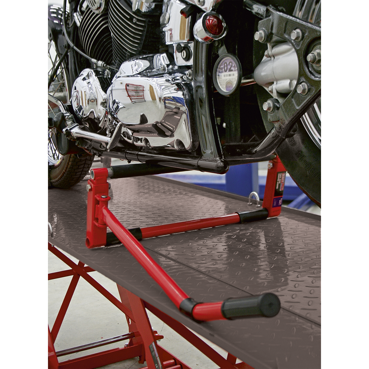 Sealey 2 Arm Centre Stand Holder With Height Adjustment 200kg Capacity MPS2