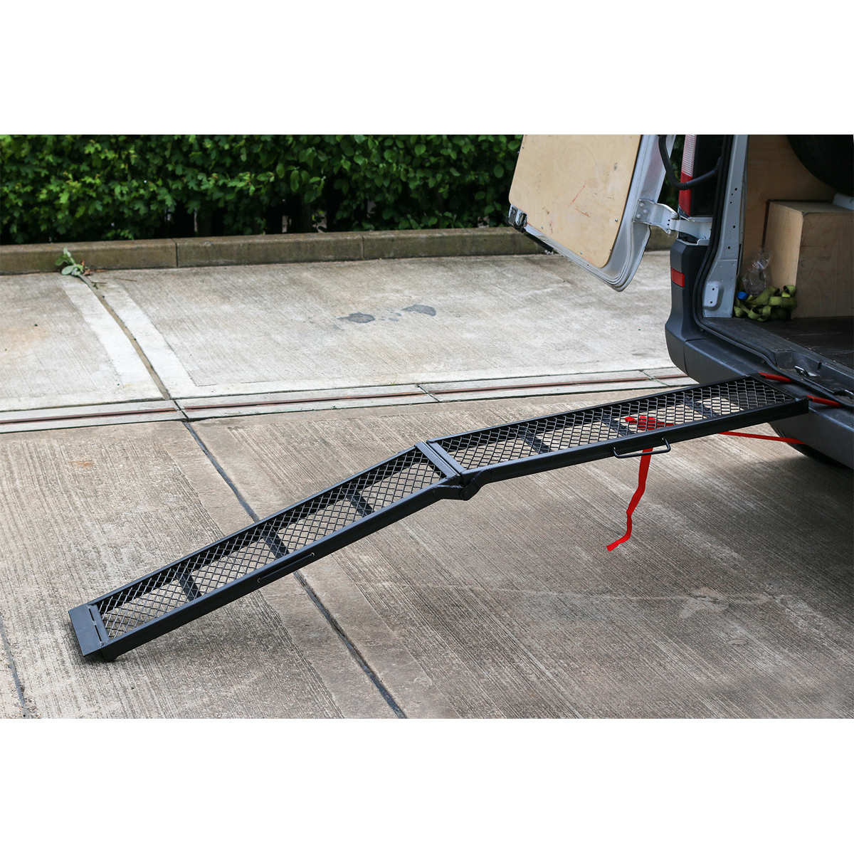 Sealey 360kg Capacity Steel Mesh Folding Loading Ramp Powder Coated Steel MR360